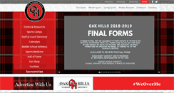 Desktop Screenshot of oakhillssports.com